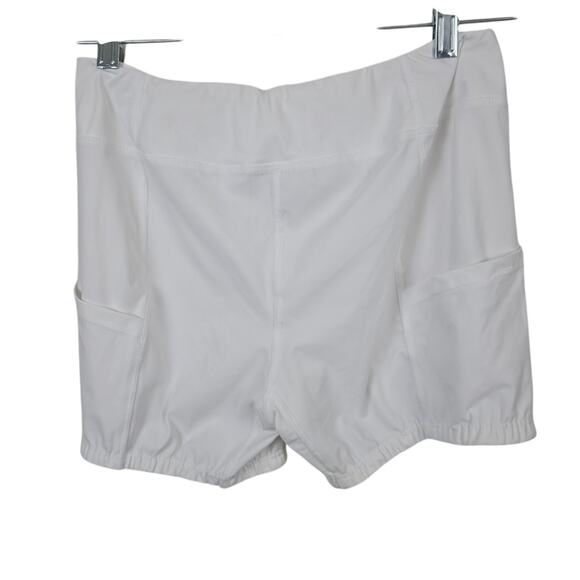 Foray Golf White Shorts Biker Tennis Compression Activewear Sports Stretch M - Picture 2 of 14
